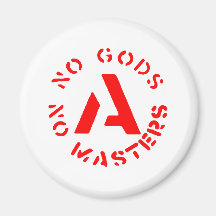Anarchismus - keine Götter keine Meister Magnets