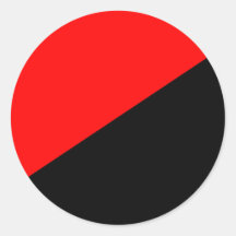 Anarchist, politische Flagge Kolumbiens Runde Aufkleber