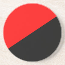 Anarchist, politische Flagge Kolumbiens Bierdeckel