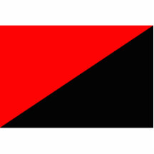 Anarchist, politische Flagge Kolumbiens Foto Skulpturen