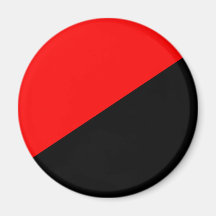 Anarchist, politische Flagge Kolumbiens Magnets