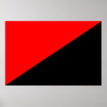Anarchist, politische Flagge Kolumbiens Plakatdrucke