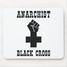 Anarchisten-schwarzes Kreuz Mousepad