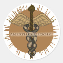 AnästhesiologeCaduceus Sticker