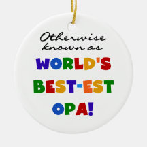 Andernfalls bekannt als beste Opa T-Shirts und Ges Weihnachtsornament