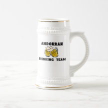 Andorranisches trinkendes Team Stein Kaffeetassen