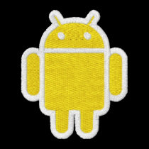Android gesticktes langes Hülsen-Polo bestickte hemden