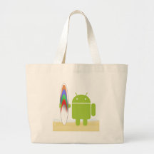 Androider Surfer Einkaufstasche