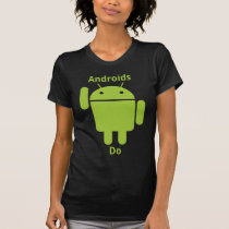 Androids tun Dunkelheit t-shirts