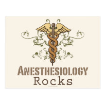 Anesthesiology schaukelt Postkarte