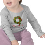 Anfangsq Monogrammt-shirt des Weihnachten