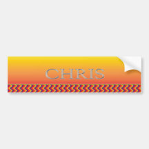 Angehobene Beschriftung Chris Gewohnheit Auto Aufkleber