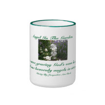 Angel In The Garden Ringer Mug