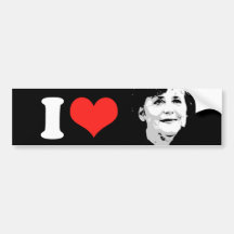 Angela Merkel Autosticker