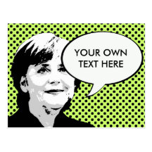 Angela Merkel Postkarte