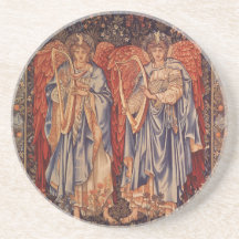 Angeli Laudantes, Vintage Engel durch Burne Jones Bierdeckel