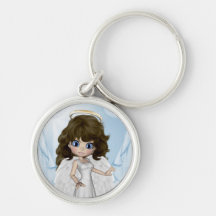 Angelika-Engel träumt Keychain Schlüsselbänder