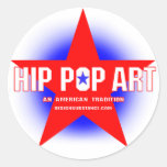 Angesagter Pop-Kunst-Aufkleber