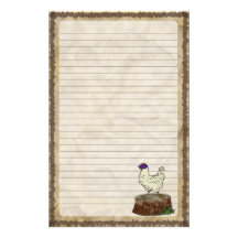 Angesagtes Huhn, Briefpapier Individuelle Druckpapiere