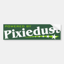 Angetrieben durch Pixiedust Auto Aufkleber