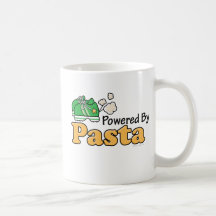Angetrieben durch Teigwaren-Läufer-Becher Tee Tasse