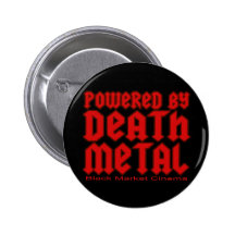 angetrieben durch Todesmetall Anstecknadelbutton