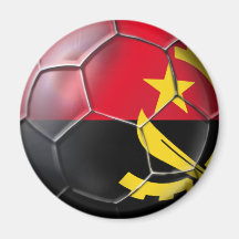 Angolanischer Ball Schwarz-Antilopen-Fußballgang Kühlschrankmagnet