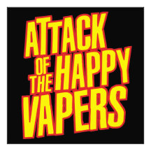 Angriff des glücklichen Vapers Kunstfoto