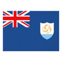 Anguilla-Flagge Individuelle Ankündigungskarte