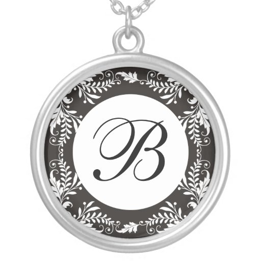 Anhänger-Halskette des Monogramm-Buchstabe-B