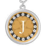 Anhänger-Halskette des Monogramm-Buchstabe-J