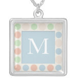 Anhänger-Halskette des Monogramm-Buchstabe-M