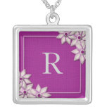 Anhänger-Halskette des Monogramm-Buchstabe-R