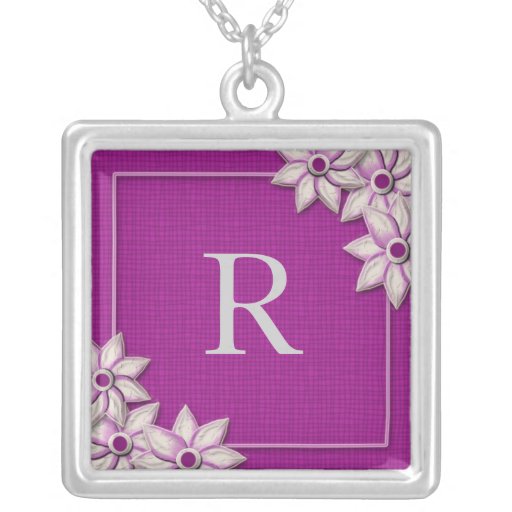 Anhänger-Halskette des Monogramm-Buchstabe-R