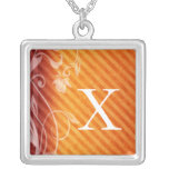 Anhänger-Halskette des Monogramm-Buchstabe-X