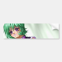 Anime bedecken oben Mädchen Autosticker