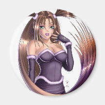 Anime-Mädchen - Nikki Magnete