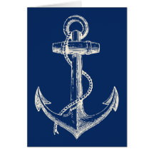 Anker-Seegruß-Karten-Geschenk-Marine-Blau-Weiß
