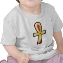 Ankh- das alte ägyptische Symbol des Lebens T-shirts