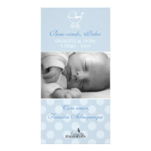 Ankommt Karte von Bebê Kind Individuelle Photo Karten