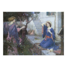 Ankündigung durch JW Waterhouse, viktorianisches r