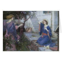 Ankündigung durch JW Waterhouse, viktorianisches r Karten