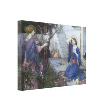 Ankündigung durch JW Waterhouse, viktorianisches r Leinwand Drucke
