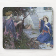 Ankündigung durch JW Waterhouse, viktorianisches r Mauspad