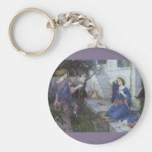Ankündigung durch JW Waterhouse, viktorianisches r Schlüsselbänder