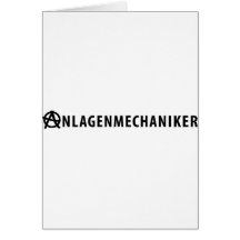 Anlagenmechaniker Grußkarte