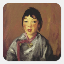 Anmut, chinesisches Mädchen Aufkleber