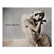Anna Pavlova warf en Pointe auf Photographischer Druck