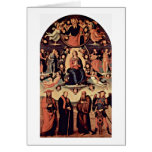 Annahme mit vier Heiligen durch Pietro Perugino Karte
