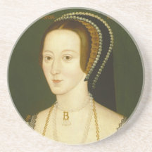Anne Boleyn Ehefrau an zweiter Stelle von Porträt  Getränke Untersetzer
